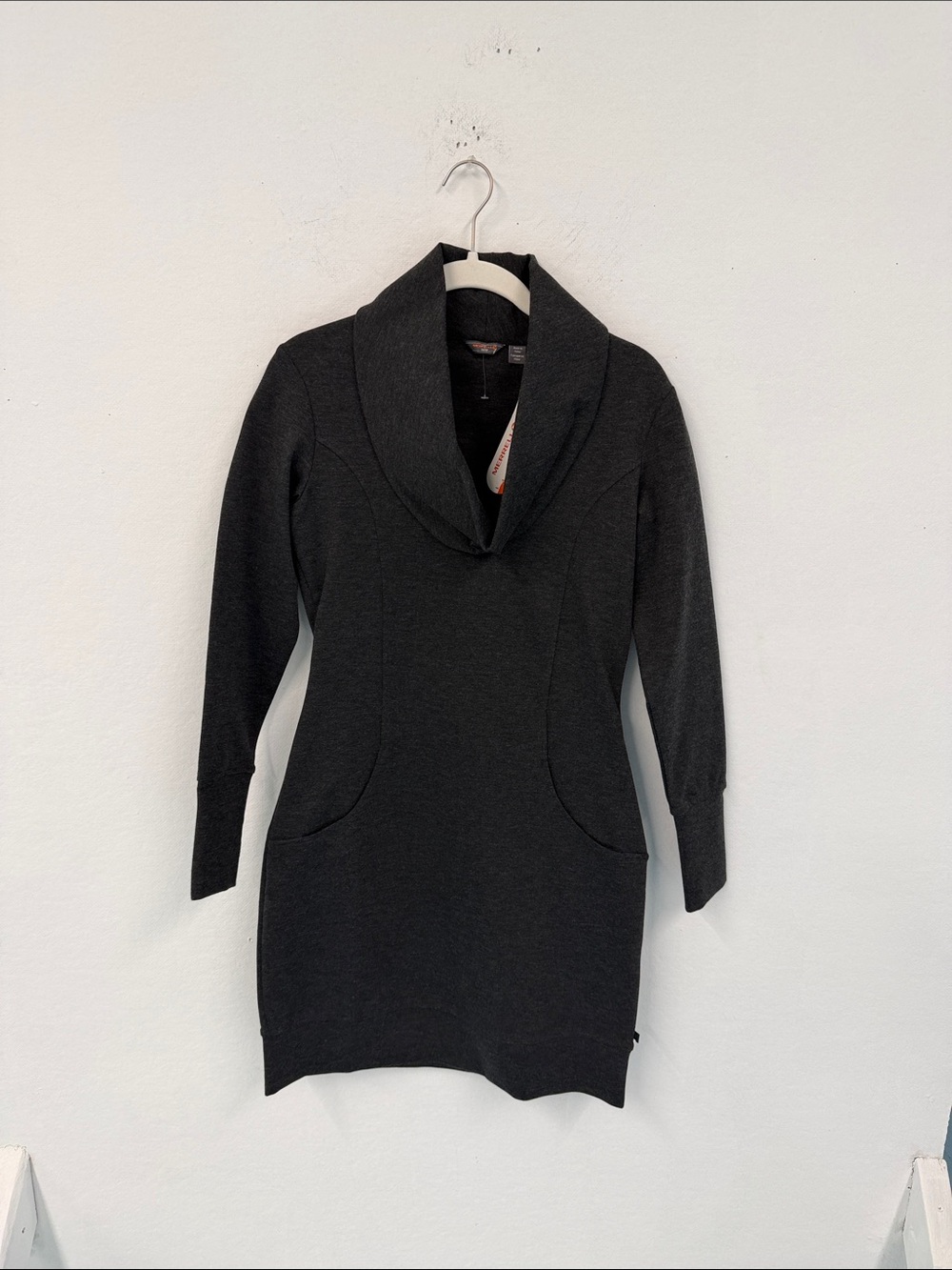 Merrill Gray Knit Dress. New